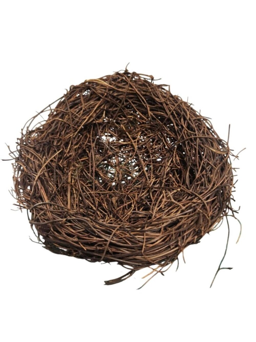 Rustic Twig Bird Nest 6 Inch Natural Handcrafted Nest Farmhouse Spring Decor